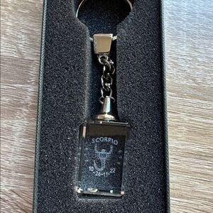 Scorpio Zodiac Crystal Keychain
